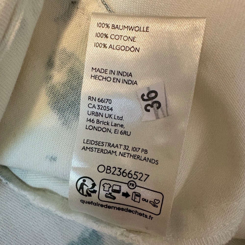 NWT Pilcro Long-Sleeve Ruffled Denim Mini Shirtdress | XXS - Picture 7 of 8